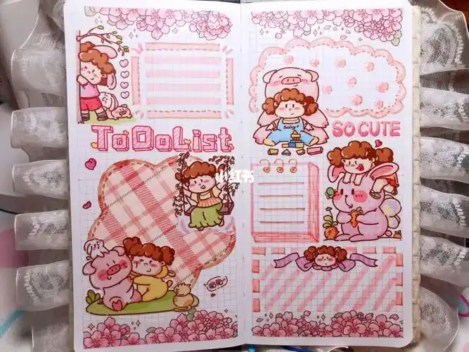 给你看看我的手帐吧  #手帐  #手帐排版  #百灵公主  粉色系排版