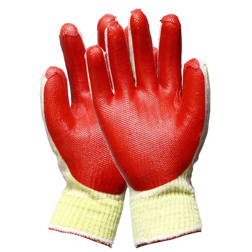 狼行记手套双狼胶片耐磨建筑工地搬砖加厚耐热防滑扎钢筋劳保蓝412