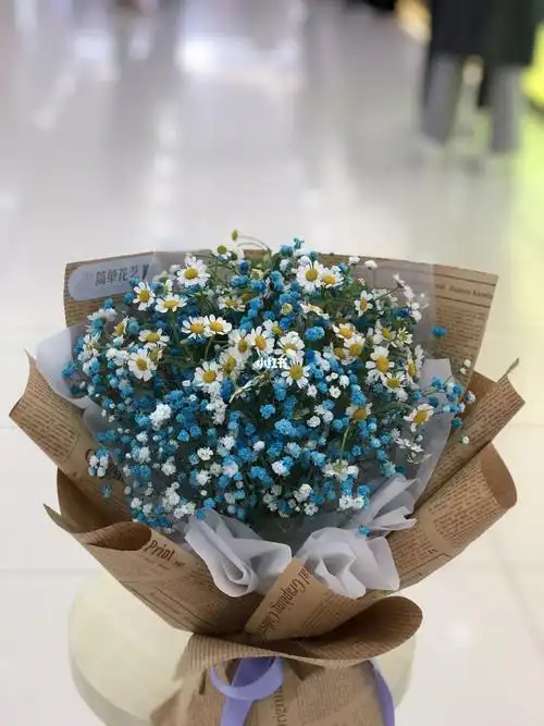 满天星配洋甘菊