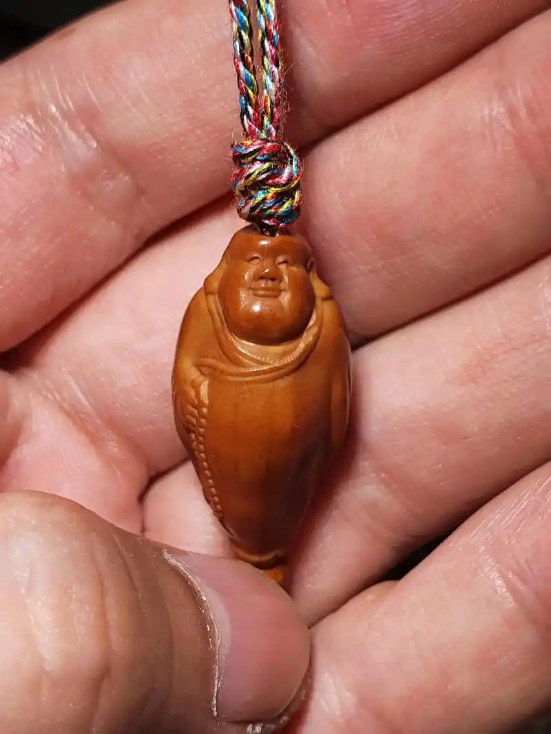 橄榄核精雕弥勒佛单籽