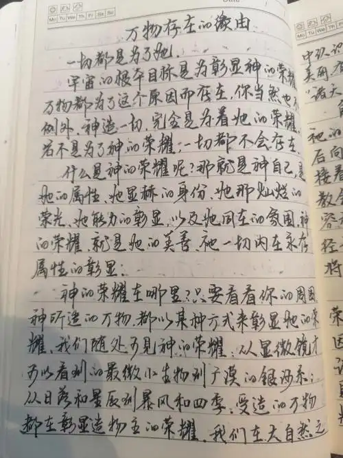 手抄标杆人生第七天