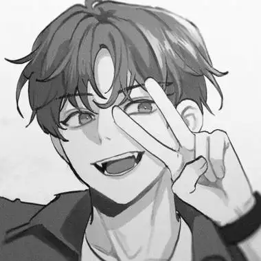 动漫男主头像黑白高清帅气图片