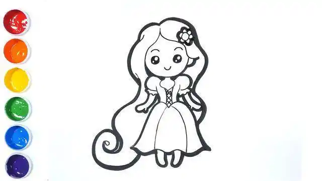 灵公主怎么画简笔画画法很详细的一款叶罗丽灵公主简笔画,是你们最