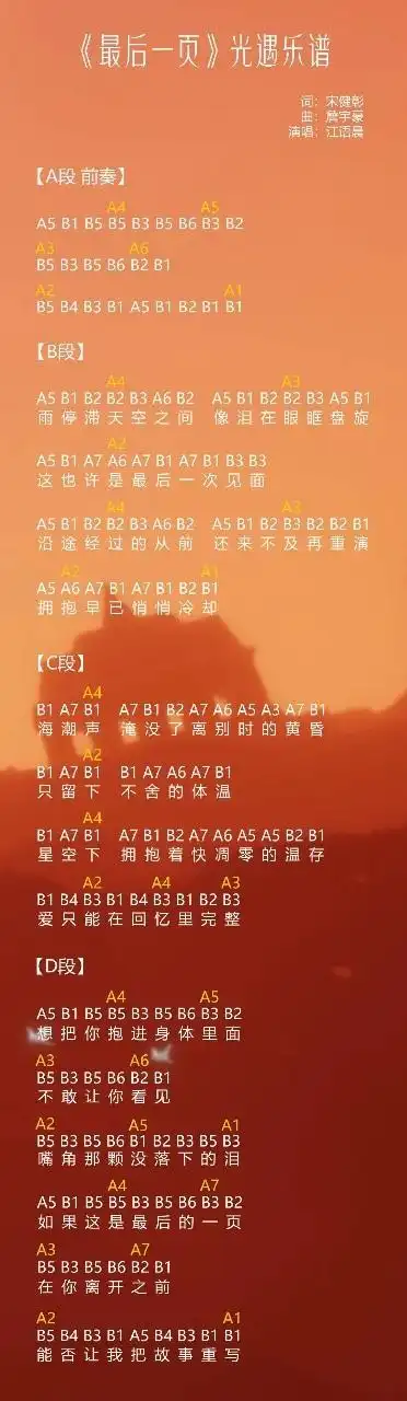 光遇数字简谱