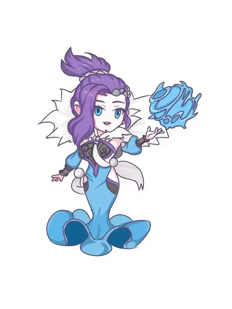 手绘王者荣耀甄姬