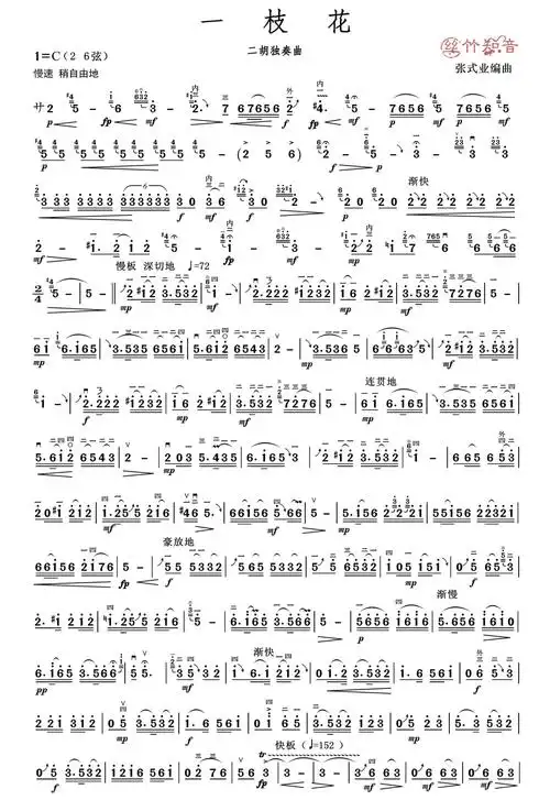 二胡独奏曲《一枝花》