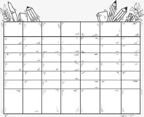 一天计划表简笔画