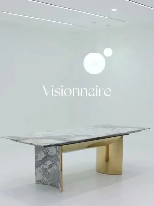 visionnaire寒江雪长餐桌意式轻奢家具分享