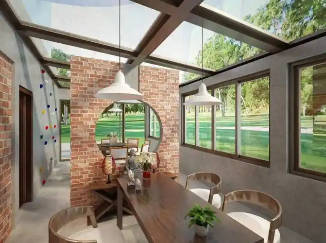 阳光房装修方案效果图展示_空间_角落_装饰