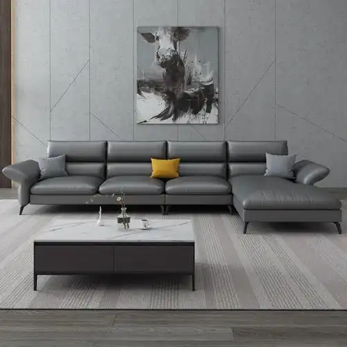 极简约现代多功能乳胶真皮艺沙发组合ciaa北欧客厅小户型客厅家具套装