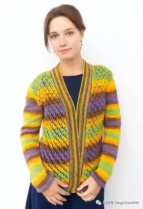 针织作品高手们用零线编织的毛衣织得太棒了