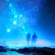 星空唯美情侣头像