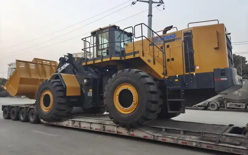 大件运输 徐工xc9150 装载机 装车记录