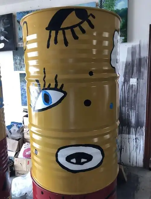 200l汽油桶涂鸦彩绘
