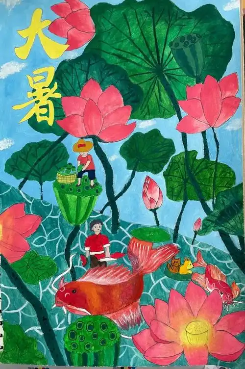 洛阳幼儿师范学校2020级学生二十四节气主题绘画作品欣赏