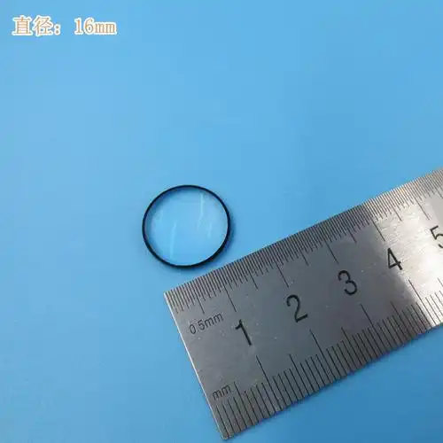 镀膜光学玻璃棱镜厚度4mm定制直径16mm焦距25mm其它元器件