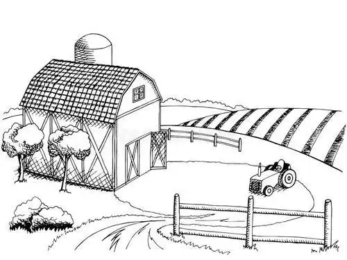 怎样画简笔画的农田