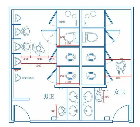 城市公共厕所设计尺寸标准化指引