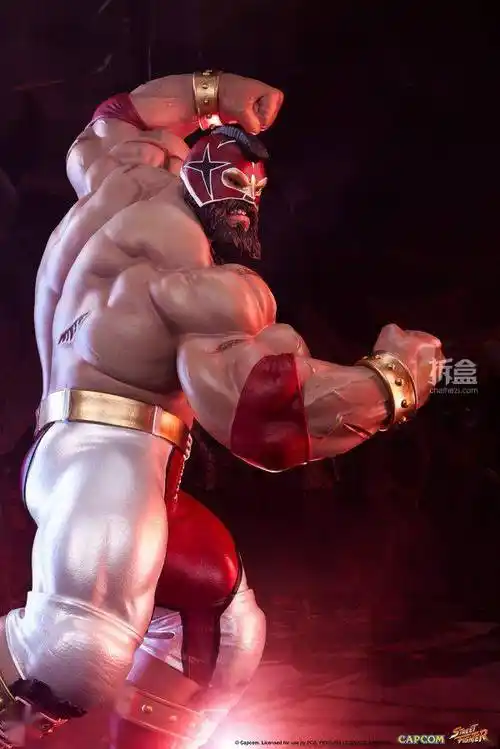 sideshow x pcs 街头霸王 桑吉尔夫 1/4街游艺术雕像_产品_官方_cm