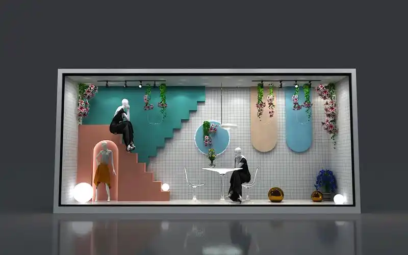 服饰橱窗效果图设计