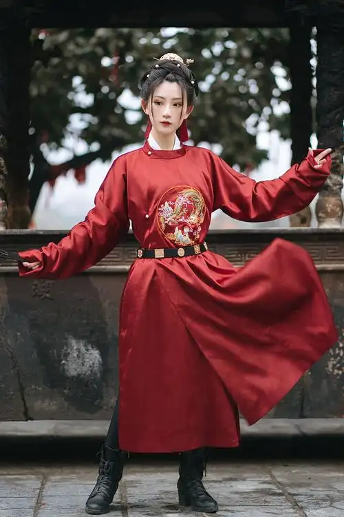 花神记暮归原创汉服女唐制小袖圆领袍传统中国风男女同款日常汉服