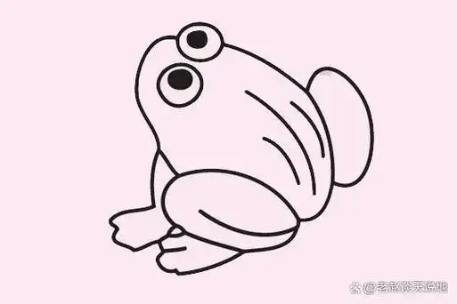 青蛙简笔画步骤教程