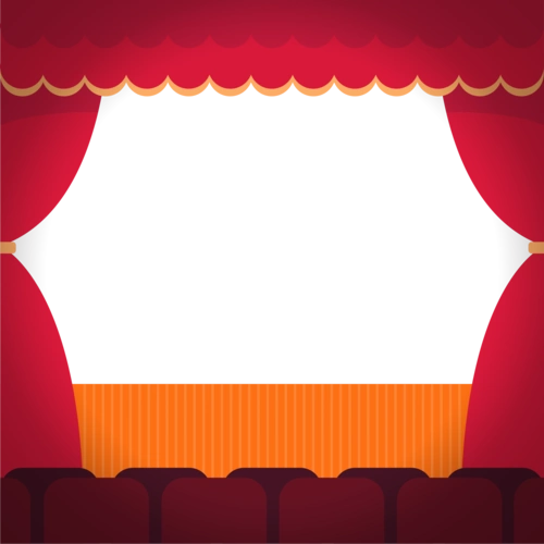 红色舞台幕布图片