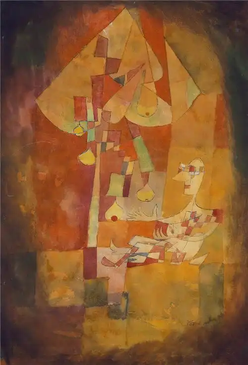 保罗99克利(paul klee,德国 )作品-梨树下的男人 (1921)