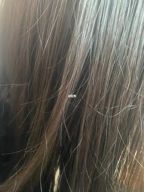 深褐色自然黑褪色一个半月