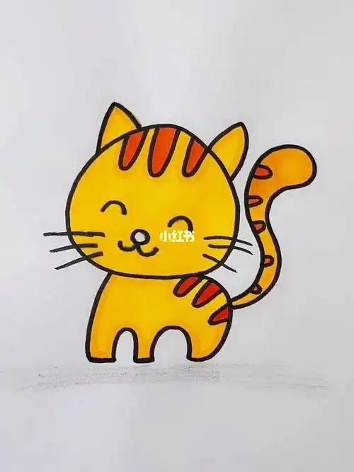 简笔画小猫咪