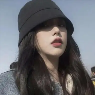 2021头像女戴帽子高清图片女生头像图片