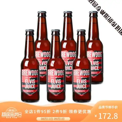 英国啤酒 酿酒狗brewdog朋克ipa*6瓶 猫王6瓶