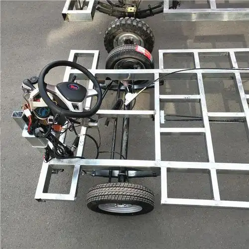 电动车车架电动四轮车底盘电动车配件电动车后桥前桥杰兰特