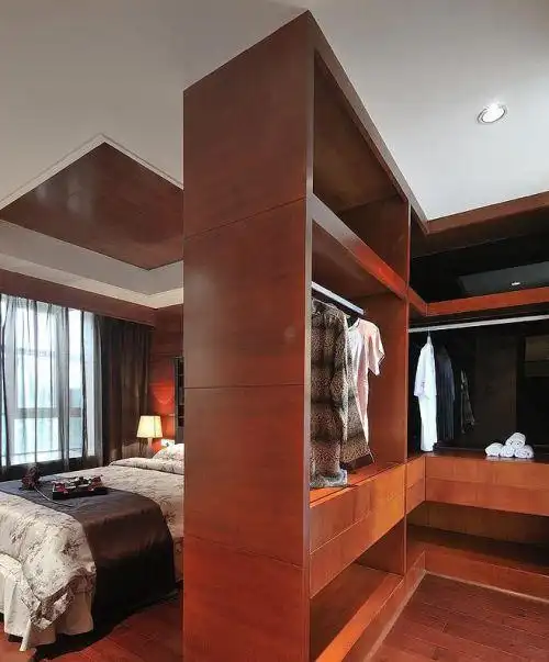 卧室衣柜隔断效果图