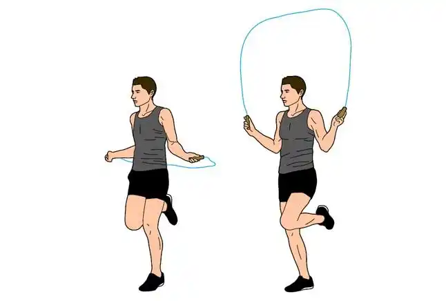 左右单脚跳绳 / 翻摄自naver post