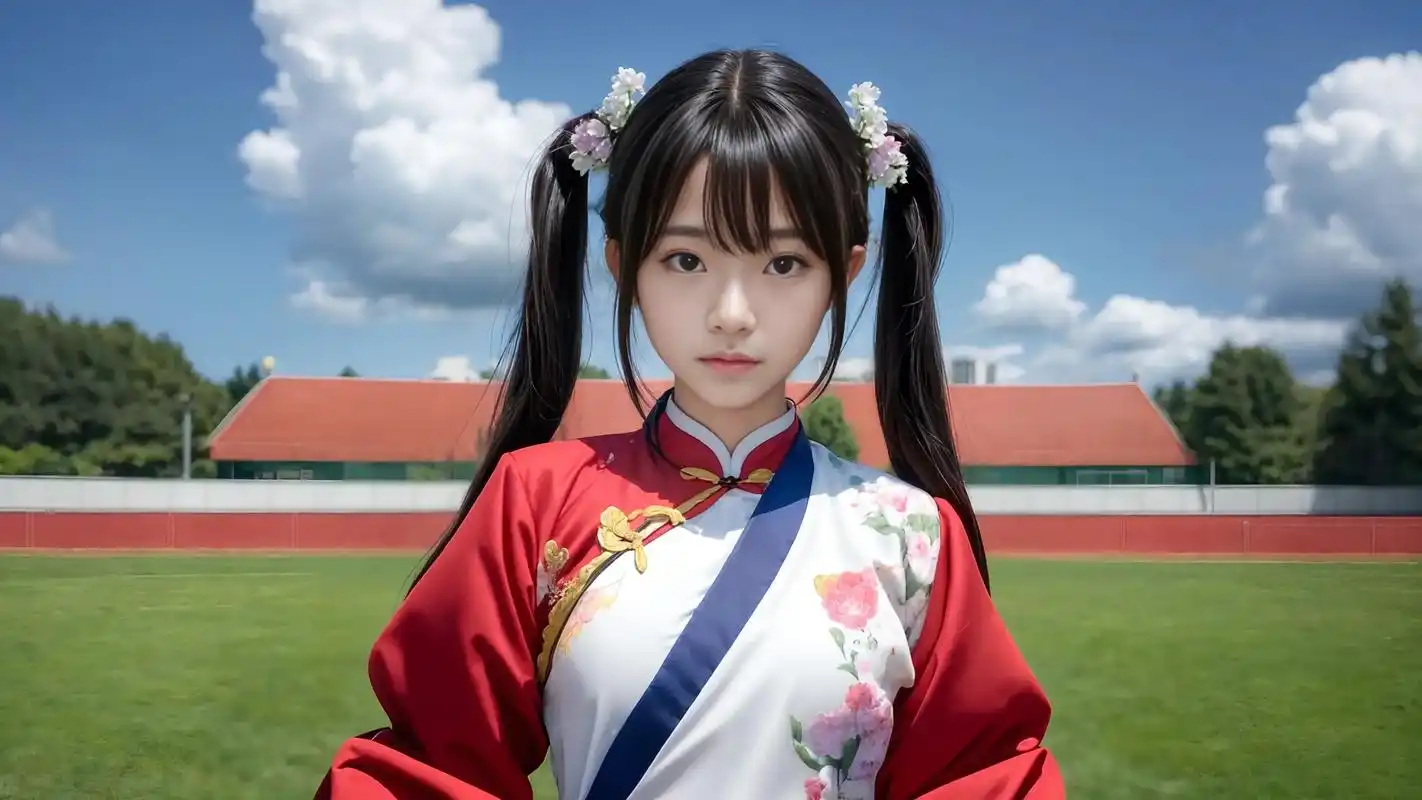 双马尾的小姑娘-4.高清桌面2560*1440 create - 抖音