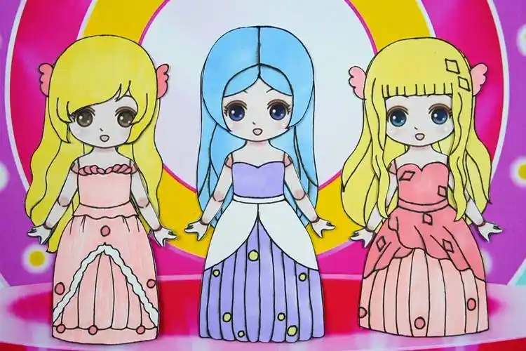 洛丽塔少女纸娃娃,可爱的利亚女孩创意手工_利亚_洛丽塔_娃娃