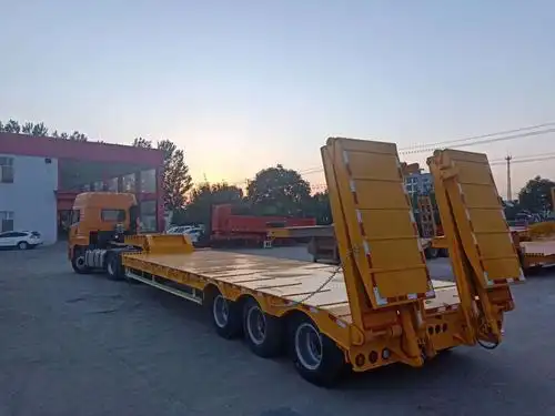 各种大件运输低平板挖掘机运输车