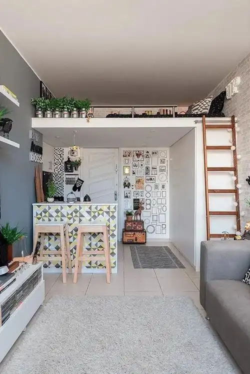 32㎡小家玄关打吊铺,宽敞精致,蜗居也要实现高品质的生活