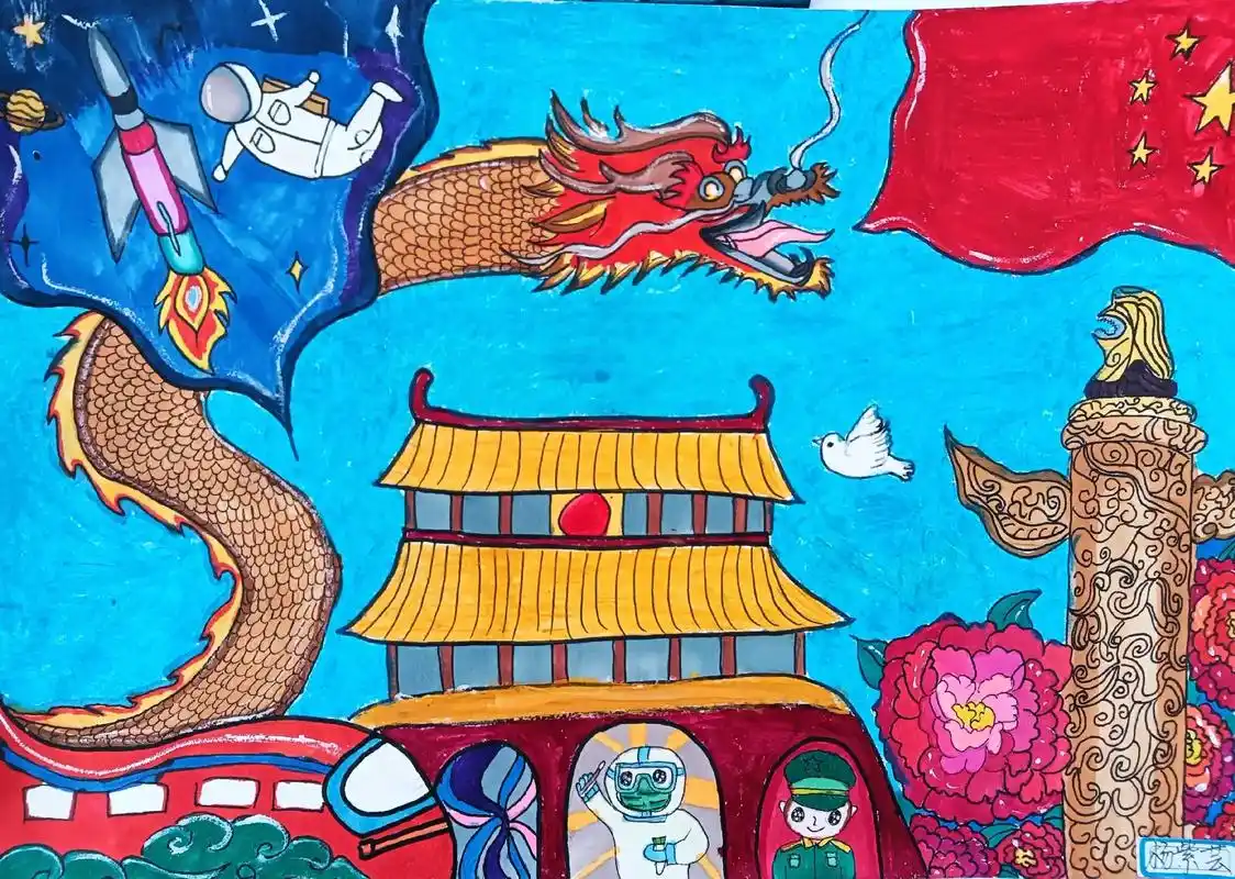 欢庆"六一"儿童节,学生优秀绘画作品! - 抖音