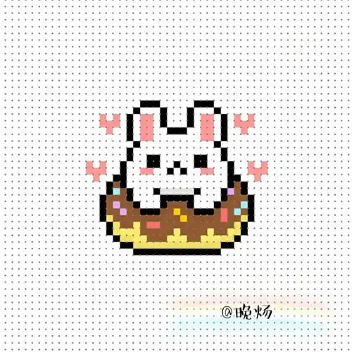 超可爱的拼豆图纸 #晚炀