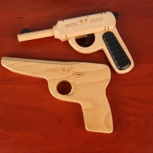 木头枪小木枪怀旧传统整块木头打磨经典小兵张嘎木质小木枪木枪