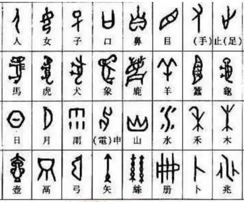 象形字图片象形字图片大全对照表