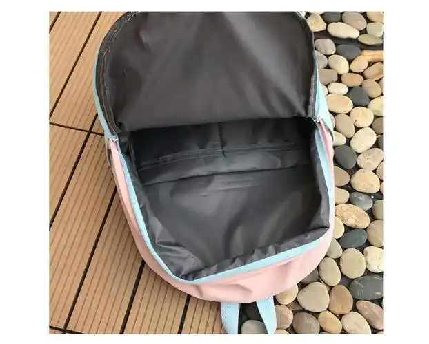 远通828# 撞色防水卡通双肩包可爱果冻背包书包