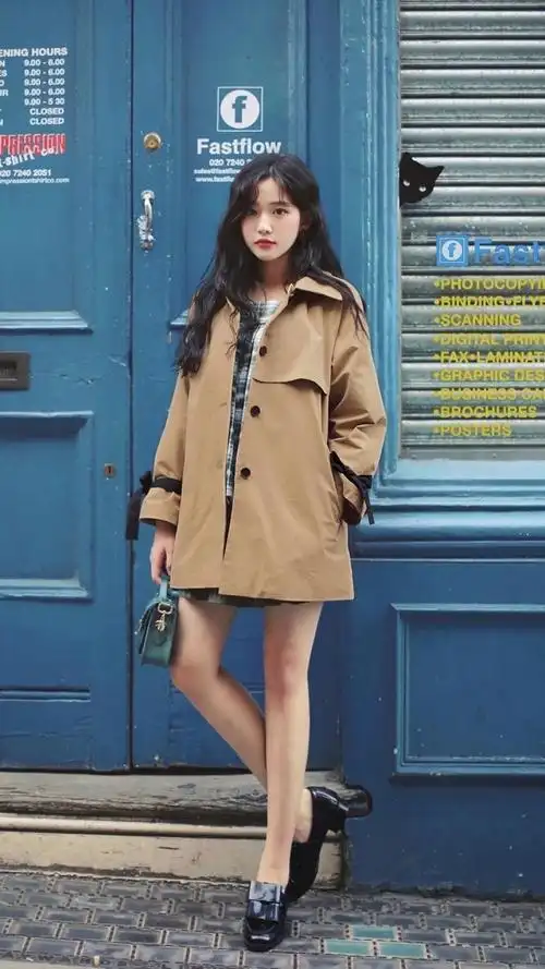 御姐时尚户外街拍写真