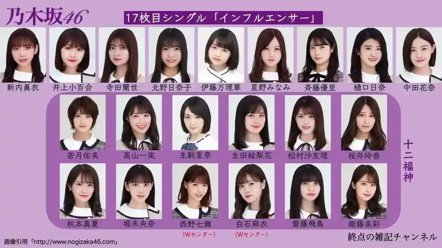 【乃木坂46】25张单曲的选拔99入选成员总汇集!
