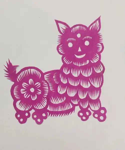 走进张秀兰剪纸纹样世界招财猫