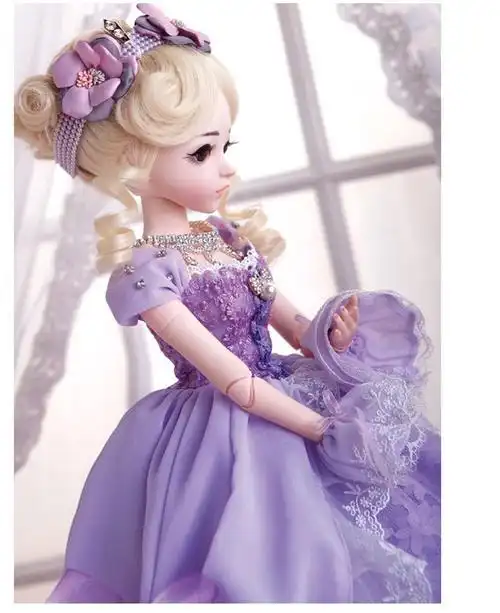 芭比娃娃套装带化妆多丽丝凯蒂娃娃60厘米19关节芭比娃娃sd bjd可化妆