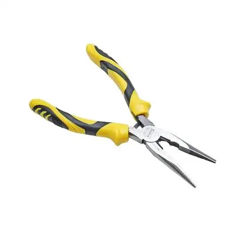 特斯豹工具尖嘴钳 五金工具防滑手柄8寸尖头钳子 加长嘴尖咀钳子