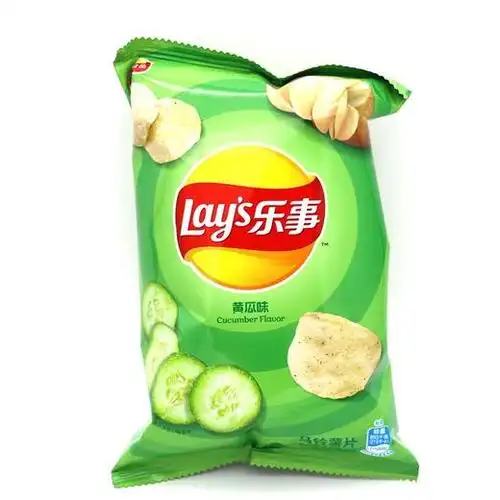 乐事薯片黄瓜味75g5g